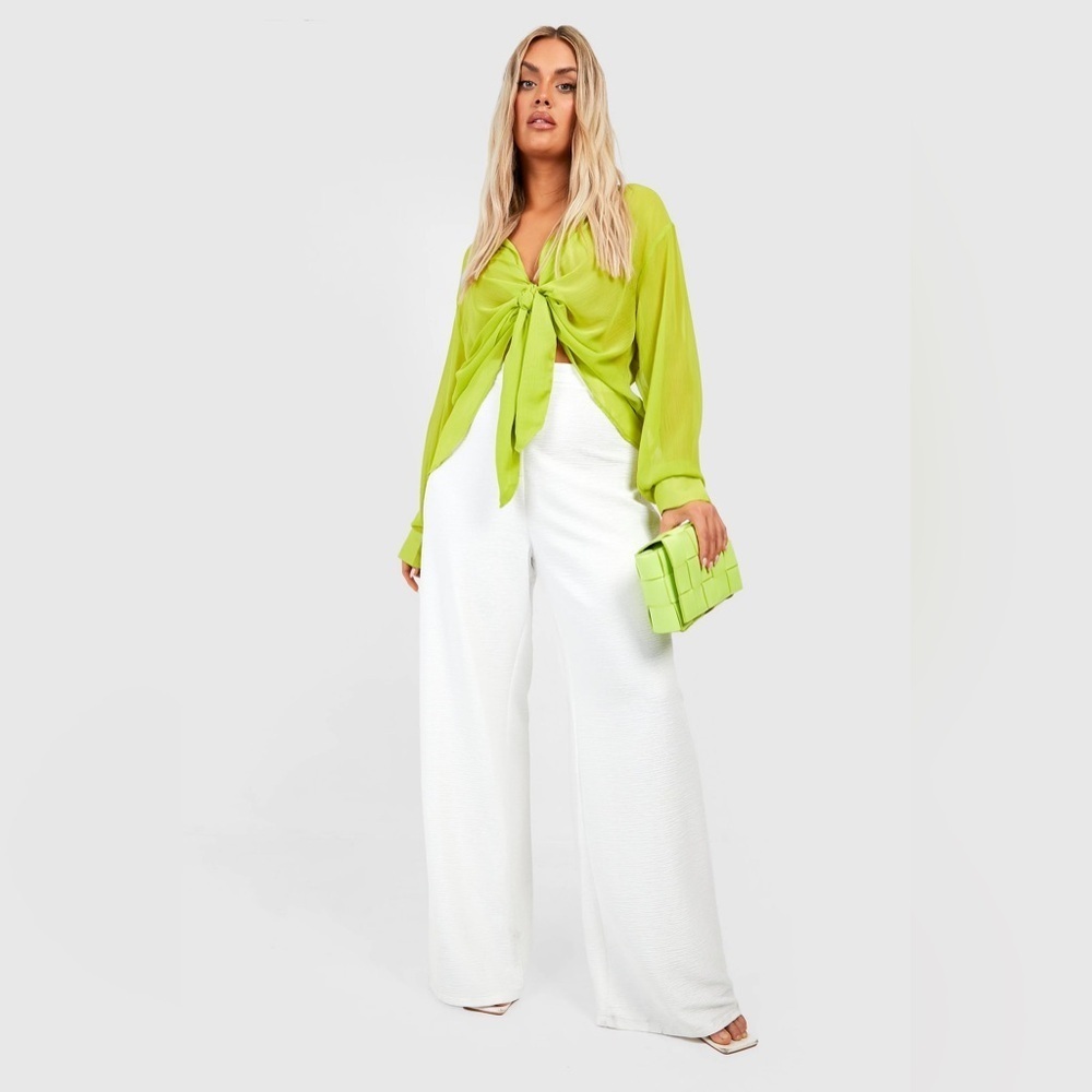 Boohoo Green Blouse Top - Picture 2 of 15